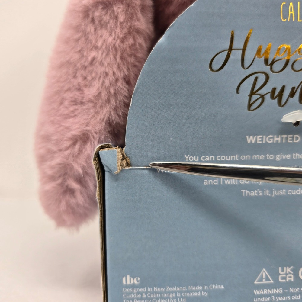 Cuddle & Calm Huggable Bunny Weighted Friend Pink Plush 1kg 2.2lb Rabbit - Picture 6 of 10